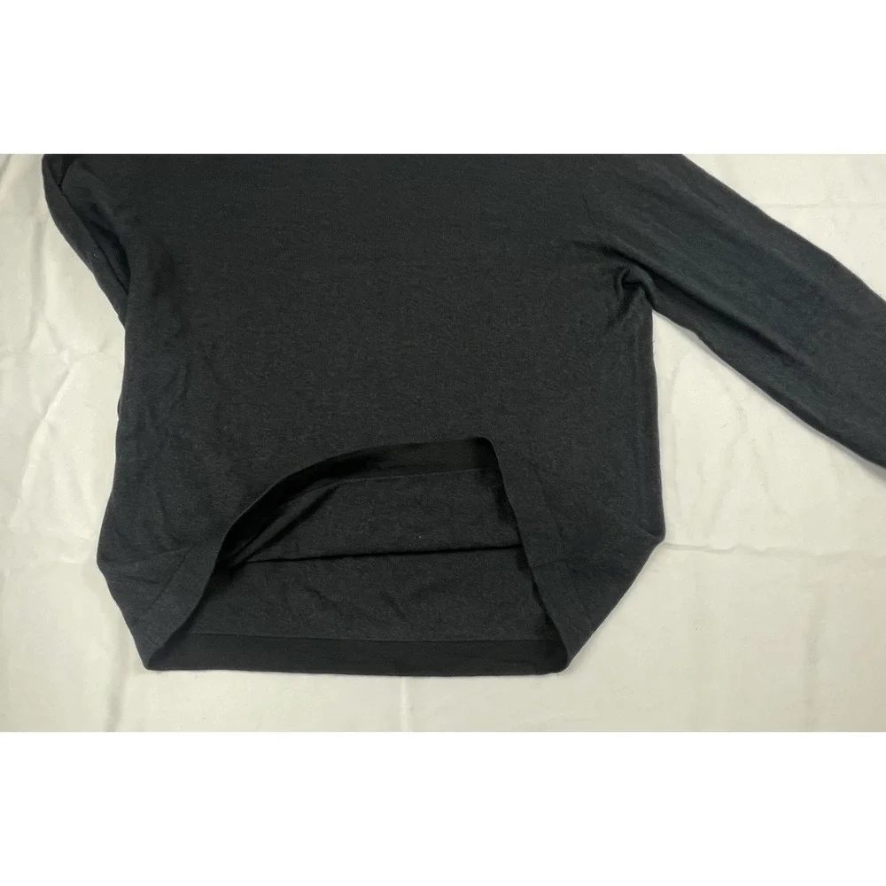 BANANA REPUBLIC MENS MEDIUM SILK CASHMERE CREW NECK SWEATER GRAY LONG SLEEVE